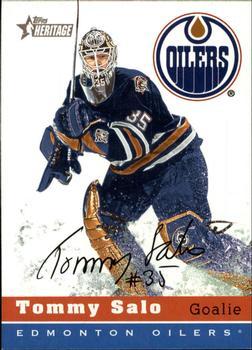 #66 Tommy Salo - Edmonton Oilers - 2000-01 Topps Heritage Hockey