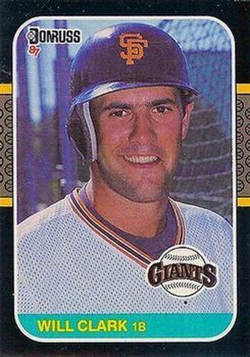 #66 Will Clark - San Francisco Giants - 1987 Donruss Baseball