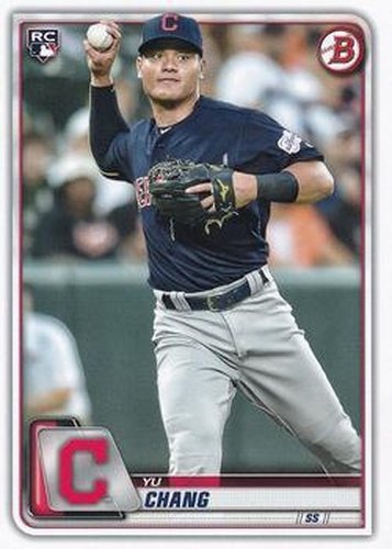 #66 Yu Chang - Cleveland Indians - 2020 Bowman Baseball