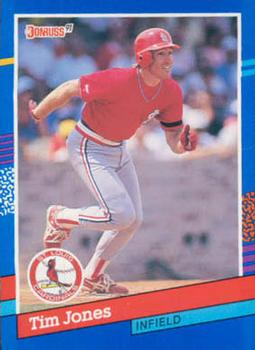 #66 Tim Jones - St. Louis Cardinals - 1991 Donruss Baseball