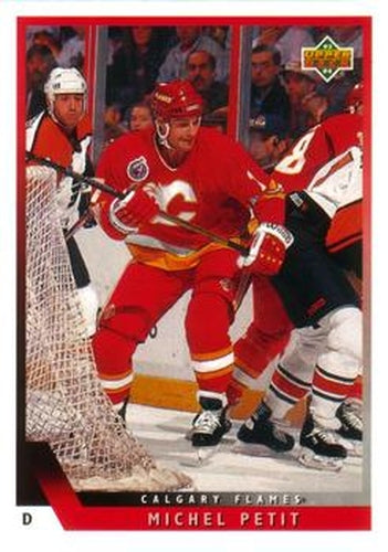 #66 Michel Petit - Calgary Flames - 1993-94 Upper Deck Hockey