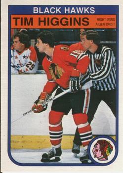 #66 Tim Higgins - Chicago Blackhawks - 1982-83 O-Pee-Chee Hockey