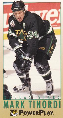 #66 Mark Tinordi - Dallas Stars - 1993-94 Fleer PowerPlay Hockey