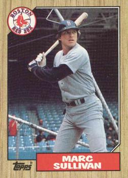 #66 Marc Sullivan - Boston Red Sox - 1987 Topps Baseball