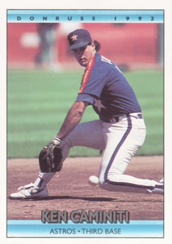 #66 Ken Caminiti - Houston Astros - 1992 Donruss Baseball
