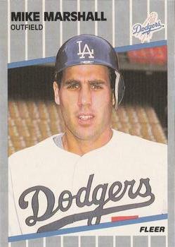 #66 Mike Marshall - Los Angeles Dodgers - 1989 Fleer Baseball