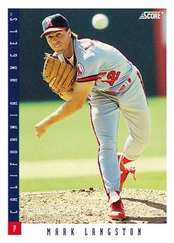 #66 Mark Langston - California Angels - 1993 Score Baseball