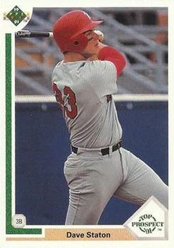 #66 Dave Staton - San Diego Padres - 1991 Upper Deck Baseball