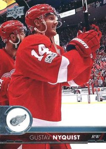 #66 Gustav Nyquist - Detroit Red Wings - 2017-18 Upper Deck Hockey