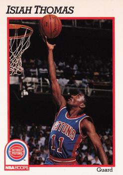 #66 Isiah Thomas - Detroit Pistons - 1991-92 Hoops Basketball