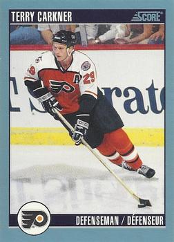 #66 Terry Carkner - Philadelphia Flyers - 1992-93 Score Canadian Hockey