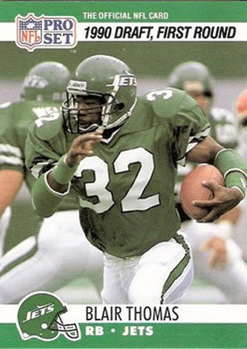 #670 Blair Thomas - New York Jets - 1990 Pro Set Football