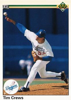 #670 Tim Crews - Los Angeles Dodgers - 1990 Upper Deck Baseball