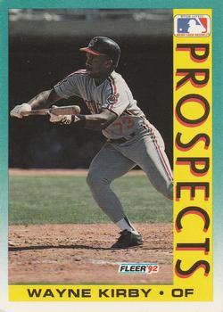 #670 Wayne Kirby - Cleveland Indians - 1992 Fleer Baseball