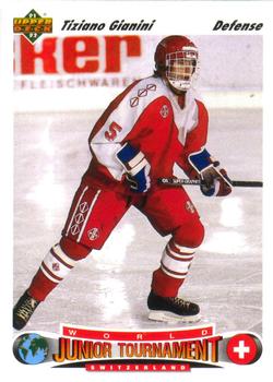 #670 Tiziano Gianini - Switzerland - 1991-92 Upper Deck Hockey