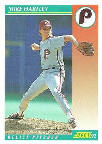 #670 Mike Hartley - Philadelphia Phillies - 1992 Score Baseball