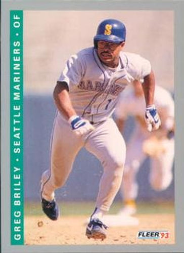 #670 Greg Briley - Seattle Mariners - 1993 Fleer Baseball