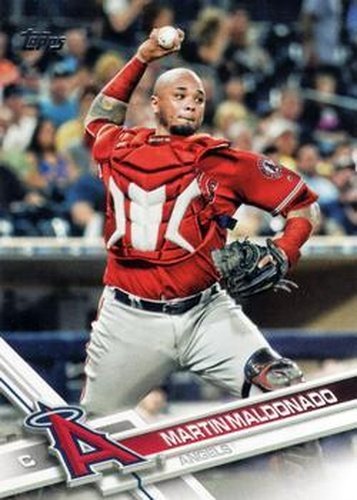 #670 Martin Maldonado - Los Angeles Angels - 2017 Topps Baseball