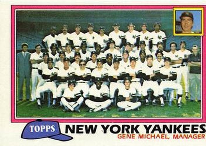 #670 New York Yankees / Gene Michael - New York Yankees - 1981 Topps Baseball