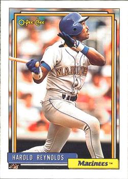 #670 Harold Reynolds - Seattle Mariners - 1992 O-Pee-Chee Baseball