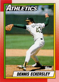 #670 Dennis Eckersley - Oakland Athletics - 1990 Topps Baseball