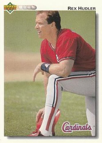 #670 Rex Hudler - St. Louis Cardinals - 1992 Upper Deck Baseball