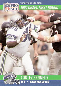 #671 Cortez Kennedy - Seattle Seahawks - 1990 Pro Set Football