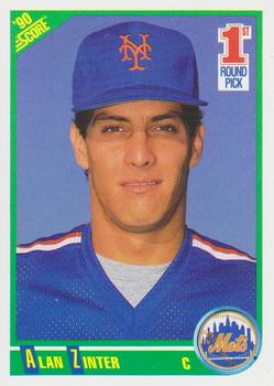 #671 Alan Zinter - New York Mets - 1990 Score Baseball
