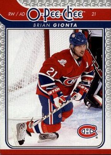 #671 Brian Gionta - Montreal Canadiens - 2009-10 O-Pee-Chee Hockey