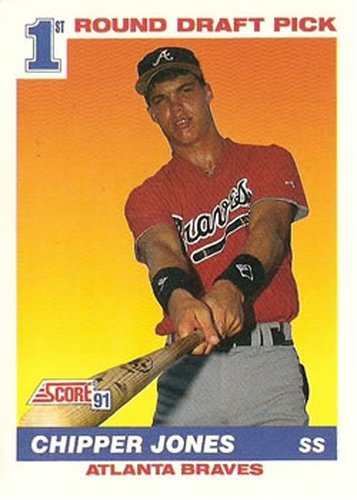 #671 Chipper Jones - Atlanta Braves - 1991 Score Baseball
