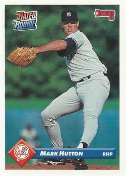 #671 Mark Hutton - New York Yankees - 1993 Donruss Baseball