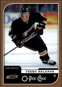 #671 Teemu Selanne - Anaheim Ducks - 2006-07 O-Pee-Chee Hockey
