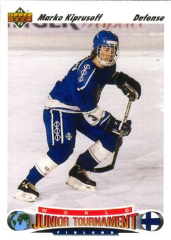 #671 Marko Kiprusoff - Finland - 1991-92 Upper Deck Hockey