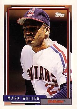 #671 Mark Whiten - Cleveland Indians - 1992 Topps Baseball