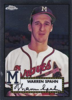 #671 Warren Spahn - Milwaukee Braves - 2021 Topps Chrome Platinum Anniversary Baseball