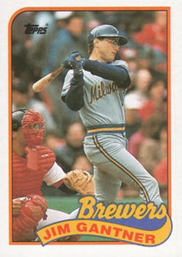 #671 Jim Gantner - Milwaukee Brewers - 1989 Topps Baseball