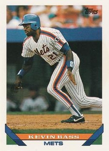 #672 Kevin Bass - New York Mets - 1993 Topps Baseball