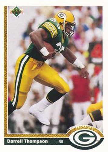 #672 Darrell Thompson - Green Bay Packers - 1991 Upper Deck Football