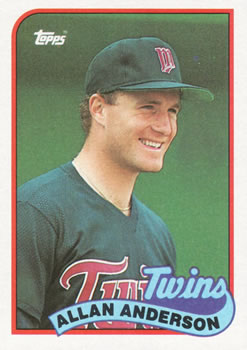 #672 Allan Anderson - Minnesota Twins - 1989 Topps Baseball