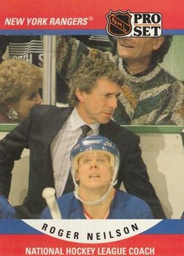 #672 Roger Neilson - New York Rangers - 1990-91 Pro Set Hockey