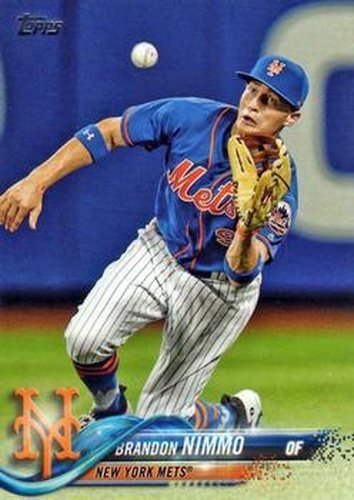 #672 Brandon Nimmo - New York Mets - 2018 Topps Baseball