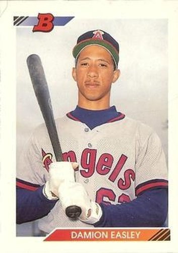 #672 Damion Easley - California Angels - 1992 Bowman Baseball