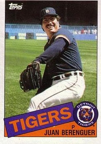 #672 Juan Berenguer - Detroit Tigers - 1985 Topps Baseball