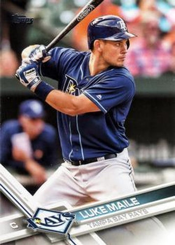 #672 Luke Maile - Tampa Bay Rays - 2017 Topps Baseball