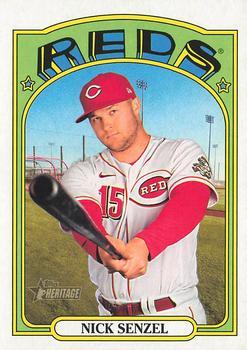 #672 Nick Senzel - Cincinnati Reds - 2021 Topps Heritage Baseball