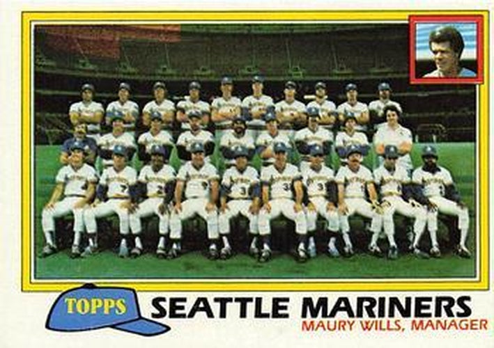 #672 Seattle Mariners / Maury Wills - Seattle Mariners - 1981 Topps Baseball