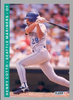 #672 Henry Cotto - Seattle Mariners - 1993 Fleer Baseball