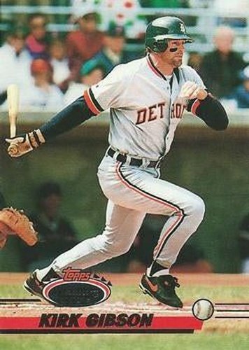 #673 Kirk Gibson - Detroit Tigers - 1993 Stadium Club Baseball