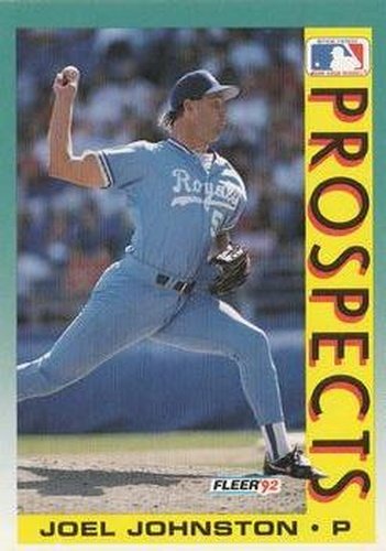 #673 Joel Johnston - Kansas City Royals - 1992 Fleer Baseball