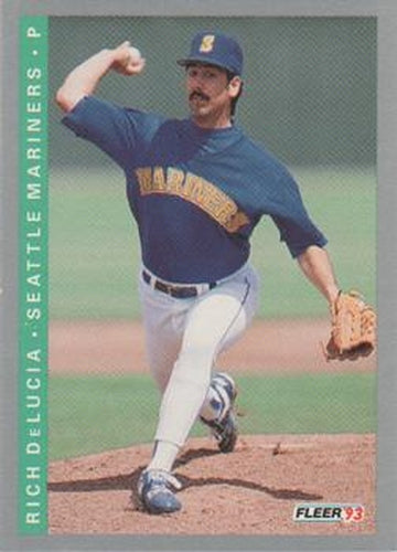 #673 Rich DeLucia - Seattle Mariners - 1993 Fleer Baseball